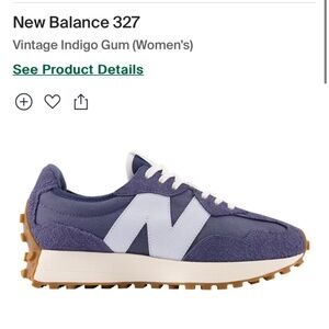 New Balance 327 Vintage Indigo Gum (Navy) 7.5